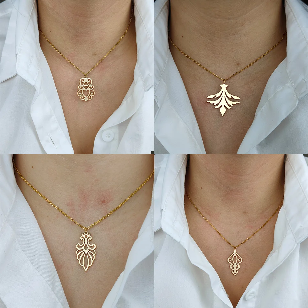 2024 Creative Hollow Geometric Totem Pendant Women's Necklaces Stainless Steel Luxury Gold-Plated Jewelry Halloween Accessories
2024 Creative Hollow Geometric Totem Pendant Women's Necklaces Stainless Steel Luxury Gold-Plated Jewelry Halloween Accessories