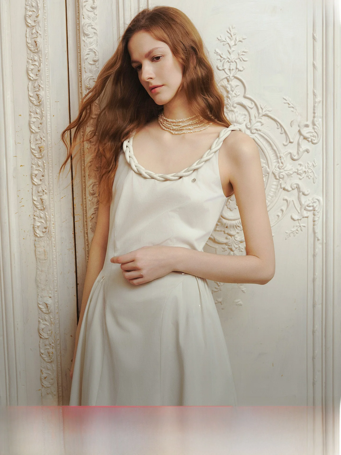 Elegant ELLE Strapless A-Line Dress Women's Summer New Waist-Cinching Slimming Long Skirt Commute Simple Style Cotton Blend
Elegant ELLE Strapless A-Line Dress Women's Summer New Waist-Cinching Slimming Long Skirt Commute Simple Style Cotton Blend