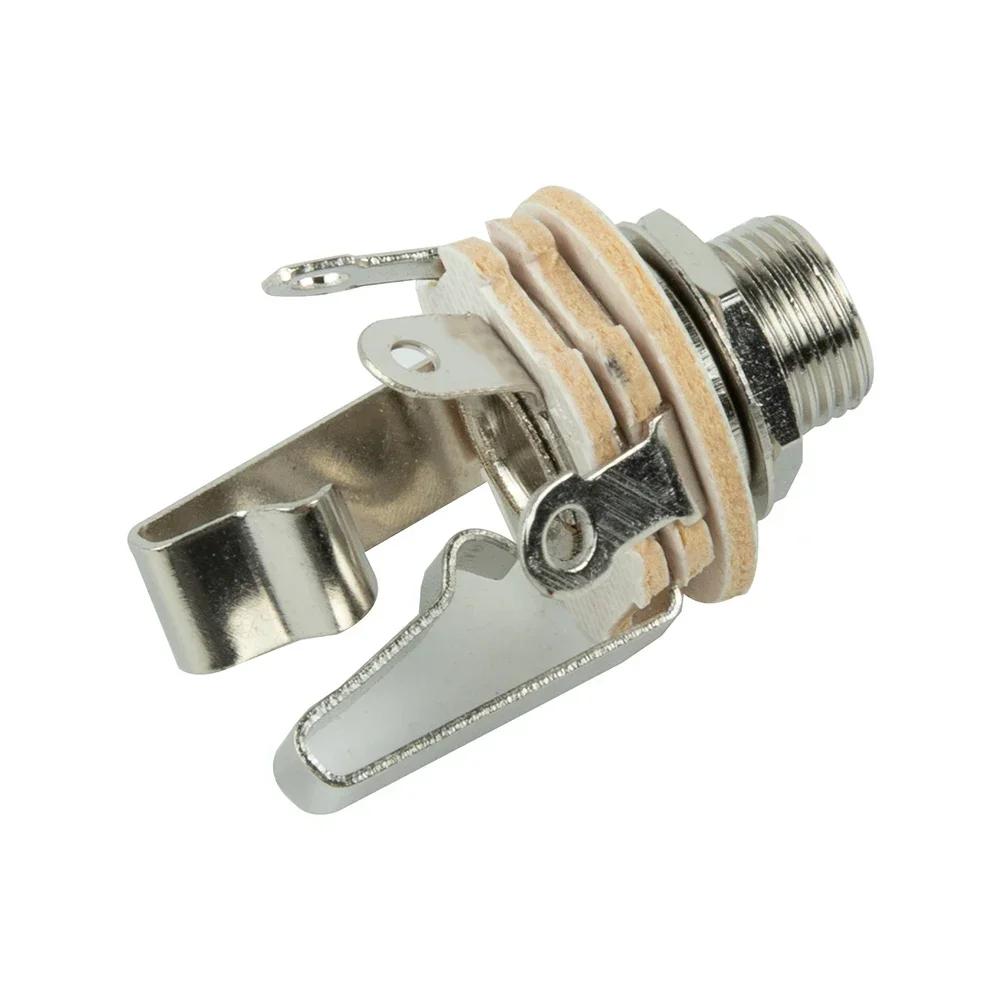 Musical Instruments Guitar Plug Electric Guitar Bass 1/4" (6.35mm) Chrome Nut Washer Stereo Jacks Socket Guitars Parts
Musical Instruments Guitar Plug Electric Guitar Bass 1/4" (6.35mm) Chrome Nut Washer Stereo Jacks Socket Guitars Parts