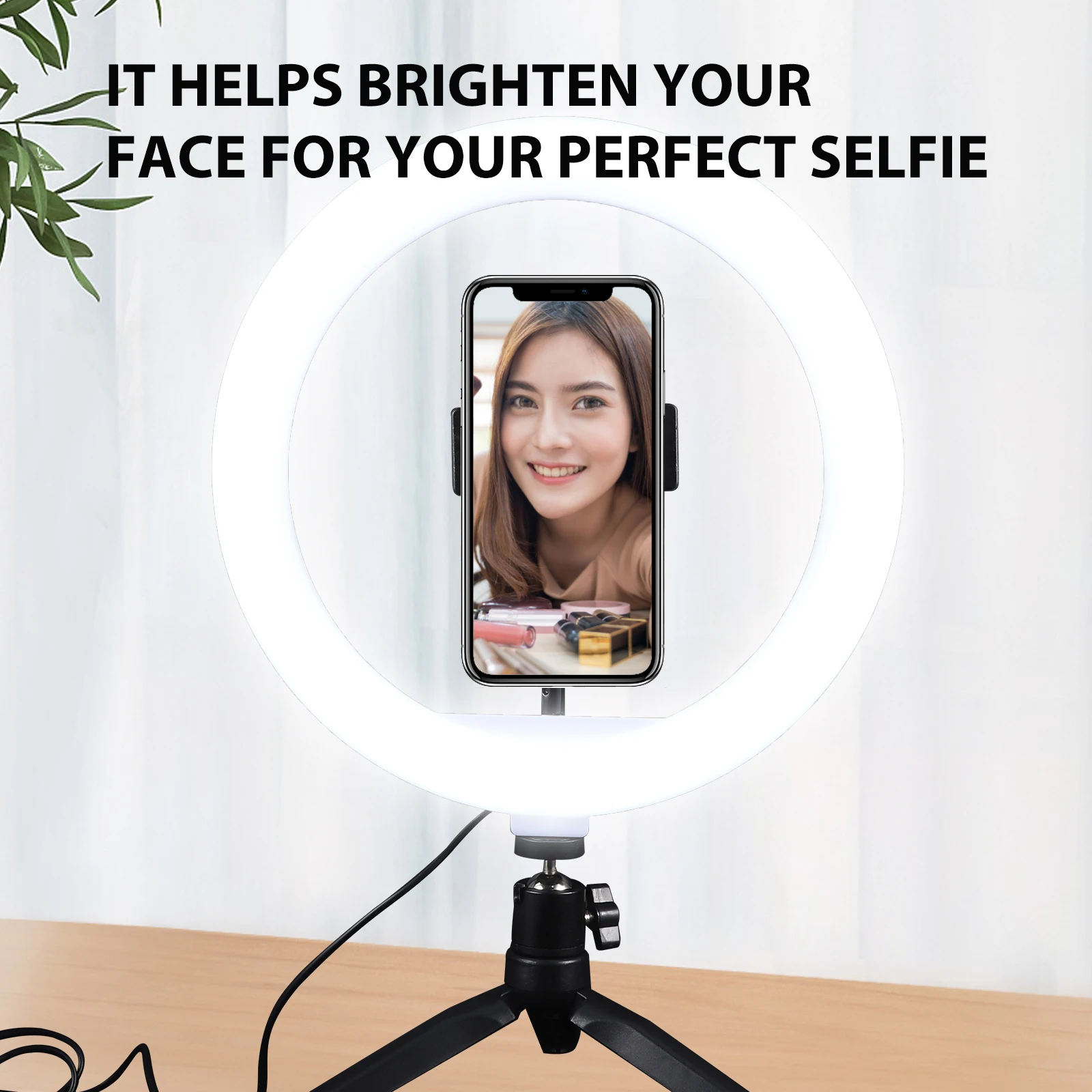 Tripod Light Led Ring Lamp For Live Broadcast Photography Makeup Selfie Fill Dimmable Adjustable Desktop Beauty Filling
Tripod Light Led Ring Lamp For Live Broadcast Photography Makeup Selfie Fill Dimmable Adjustable Desktop Beauty Filling