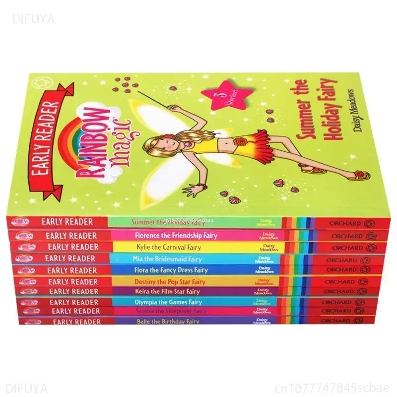 10 книг/набор, раннее чтение, Радужная магия, английские градуированные чтения, уровень 2, детская интересная тетрадь с рассказами для девочек и детей 5 лет, DIFUYAB 
10 книг/набор, раннее чтение, Радужная магия, английские градуированные чтения, уровень 2, детская интересная тетрадь с рассказами для девочек и детей 5 лет, DIFUYAB