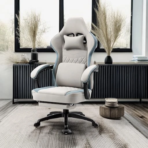 Gaming Chair Breathable Fabric Computer Chair with Pocket Spring Cushion, Comfortable Office Chair
Gaming Chair Breathable Fabric Computer Chair with Pocket Spring Cushion, Comfortable Office Chair