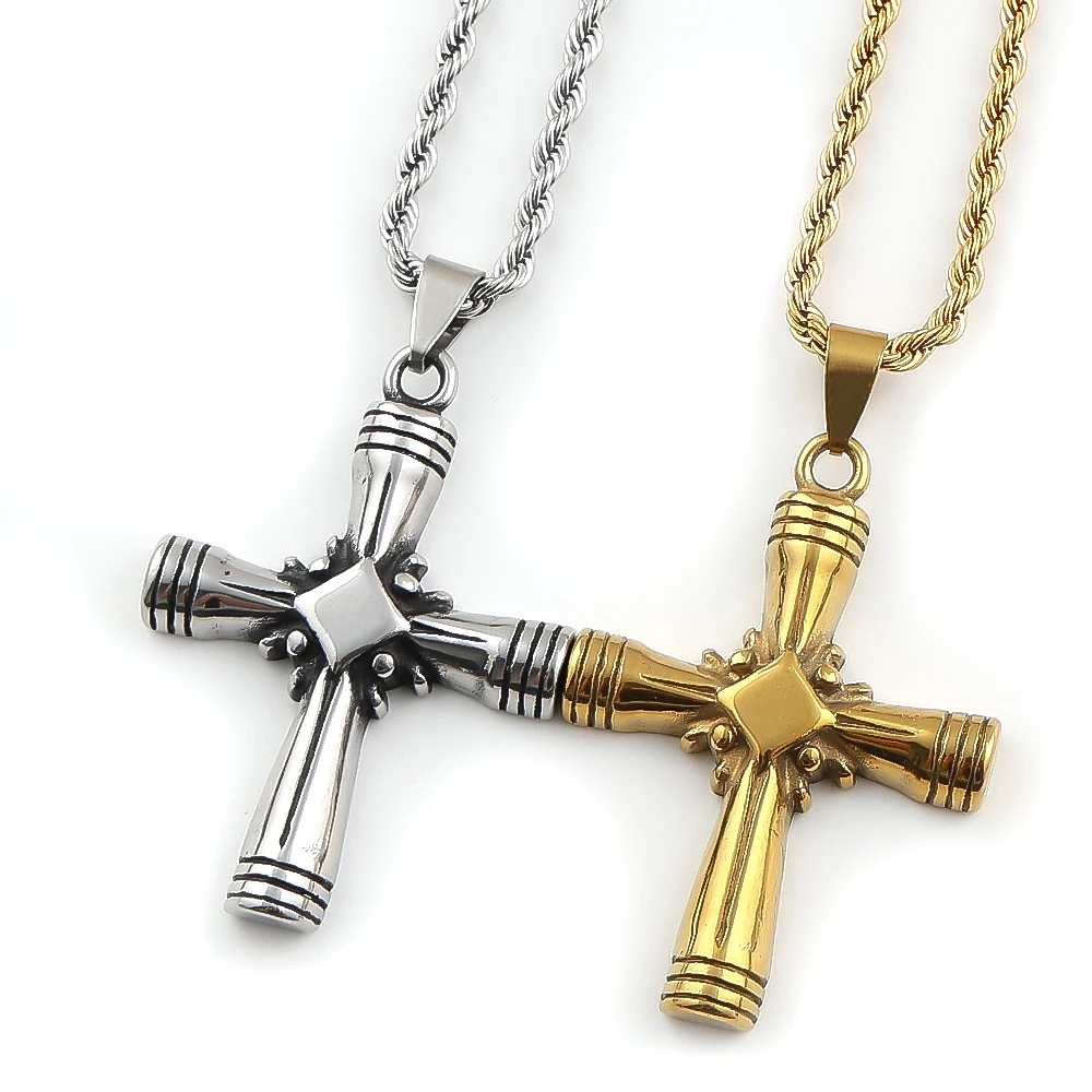 Antique Christian Stainless Steel Cross Pendant Necklace for Men Women Gold Plated Hip Hop Necklaces Amulet Chain Jewelry Gift
Antique Christian Stainless Steel Cross Pendant Necklace for Men Women Gold Plated Hip Hop Necklaces Amulet Chain Jewelry Gift