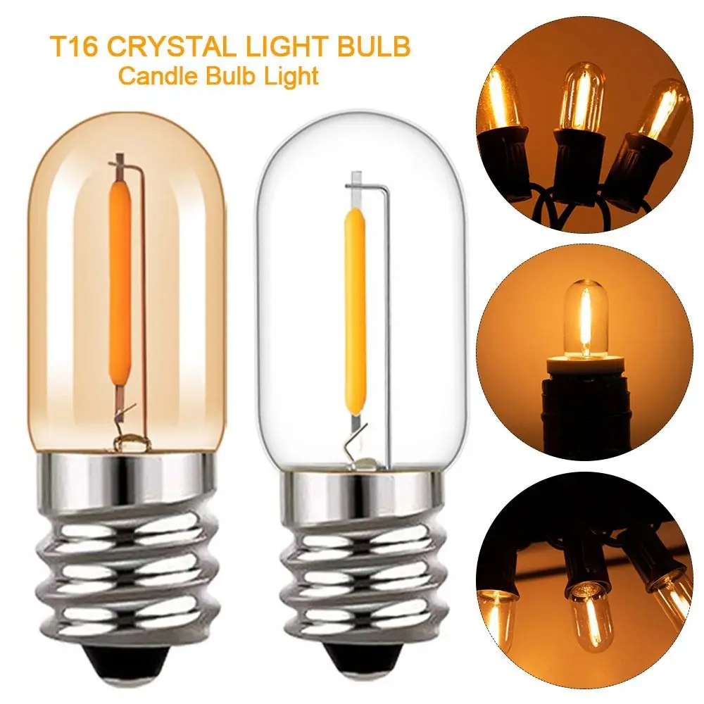 E12 E14 T16 Crystal Light Bulb Home Chandelier Warm White 0.6W Candle Bulb Light Incandescent Candle LED Bulb Portable
E12 E14 T16 Crystal Light Bulb Home Chandelier Warm White 0.6W Candle Bulb Light Incandescent Candle LED Bulb Portable