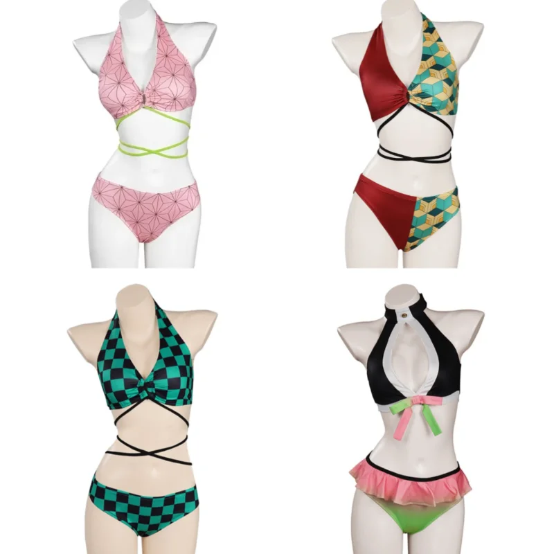 Hot Anime Demon Kamado Nezuko Cosplay Swimsuit Bikini Cover Up Beach Bathing Two-Piece Swimwear Halloween Carnival Suit gifts
Hot Anime Demon Kamado Nezuko Cosplay Swimsuit Bikini Cover Up Beach Bathing Two-Piece Swimwear Halloween Carnival Suit gifts