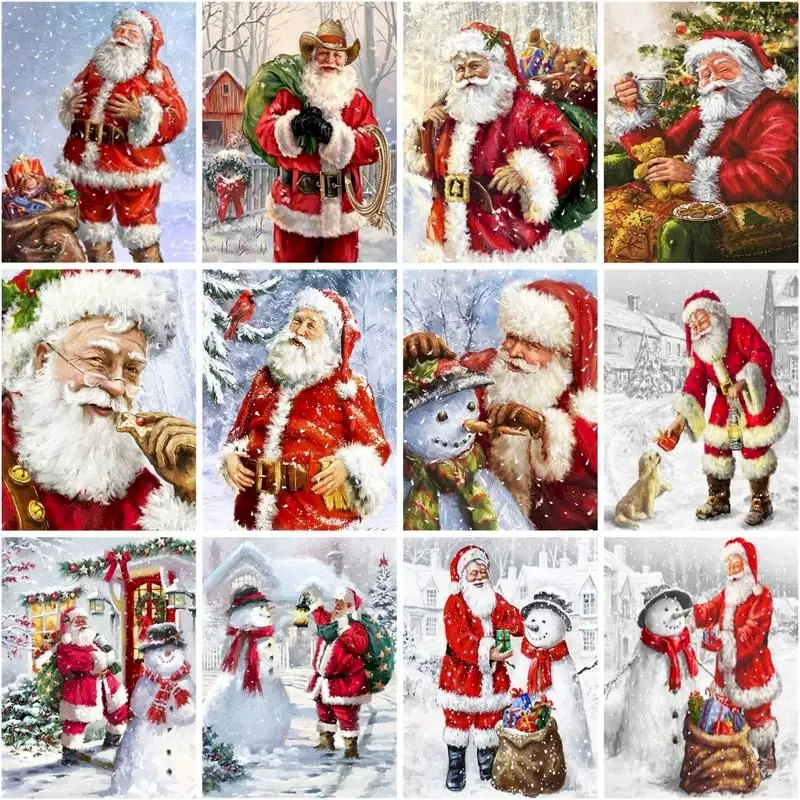 GATYZTORY Paint By Number Santa Claus Makes A Snowman Drawing On Canvas Art Gift Diy Pictures By Number Kits Home Decor
GATYZTORY Paint By Number Santa Claus Makes A Snowman Drawing On Canvas Art Gift Diy Pictures By Number Kits Home Decor