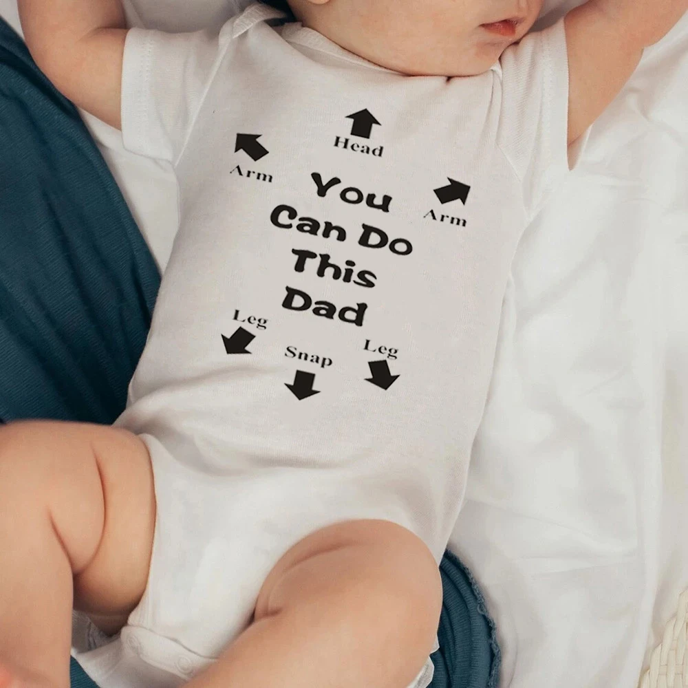 Dad You Can Do It Baby Bodysuit Newborn Baby Gifts for New Parents Short Sleeve Jumpsuits Baby Boys Girls Romper Presents
Dad You Can Do It Baby Bodysuit Newborn Baby Gifts for New Parents Short Sleeve Jumpsuits Baby Boys Girls Romper Presents
