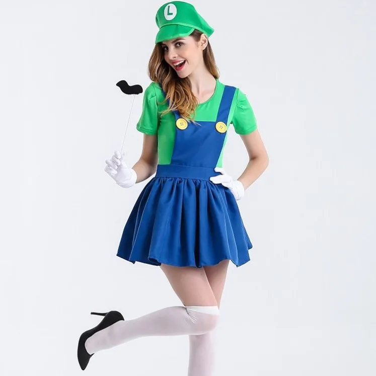 Halloween Mary Cosplay Louis Game Group Stage Performance Costume Plumbing Worker Strap Skirt 1508 Stage Performance Outfit
Halloween Mary Cosplay Louis Game Group Stage Performance Costume Plumbing Worker Strap Skirt 1508 Stage Performance Outfit
