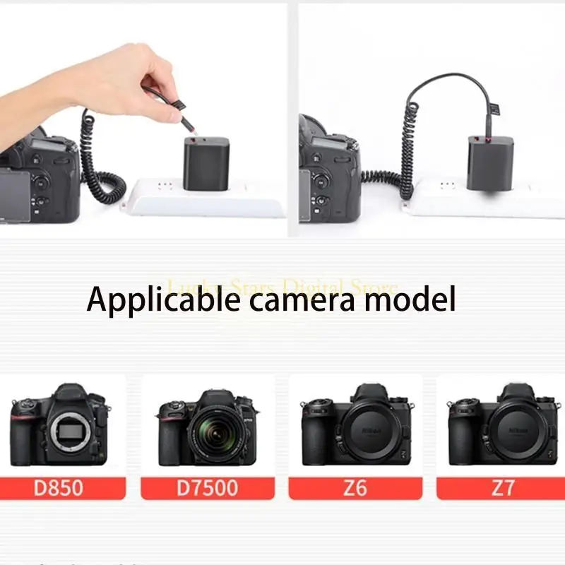 T3EE Portable Type-C to EN EL15 DummyBattery Power Adapter for D7100 D800 D810 D7200
T3EE Portable Type-C to EN EL15 DummyBattery Power Adapter for D7100 D800 D810 D7200