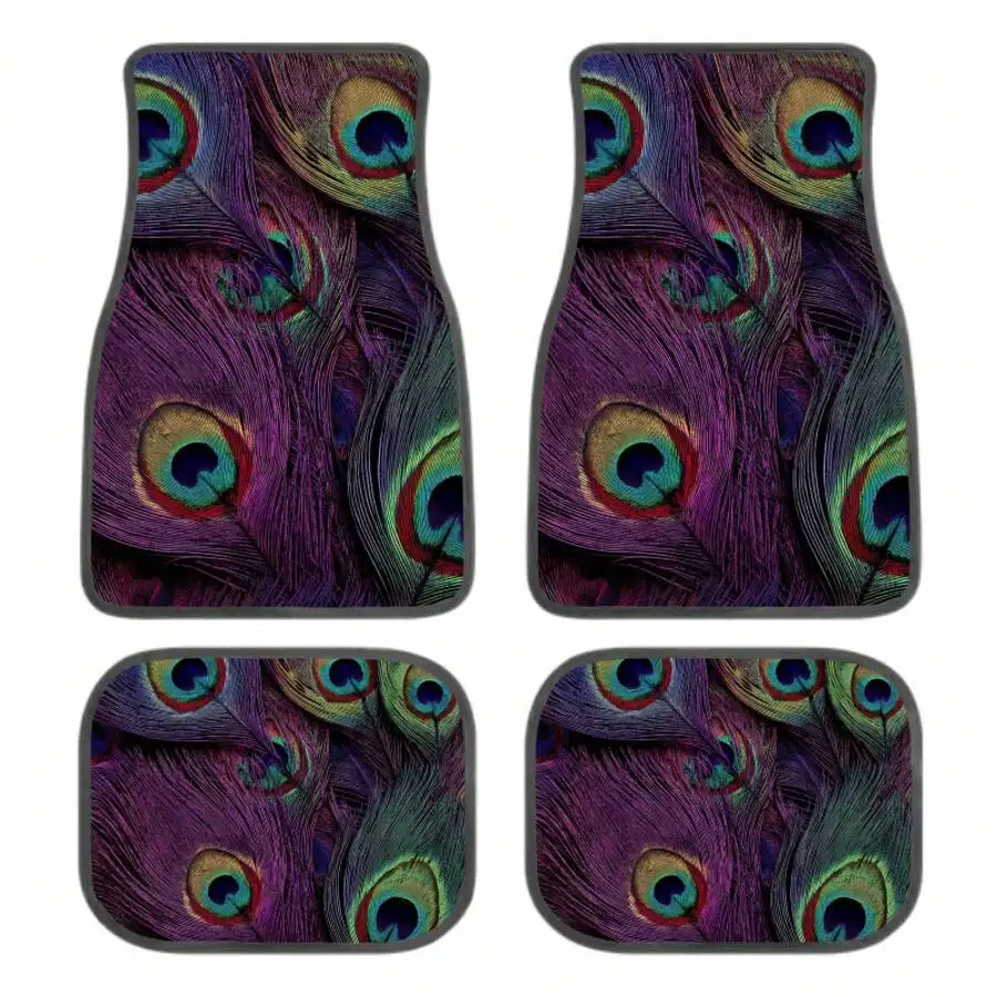 4-Piece Car Floor Mats Peacock Feather Pattern Non-Slip All Weather For Sedan Truck SUV
4-Piece Car Floor Mats Peacock Feather Pattern Non-Slip All Weather For Sedan Truck SUV
