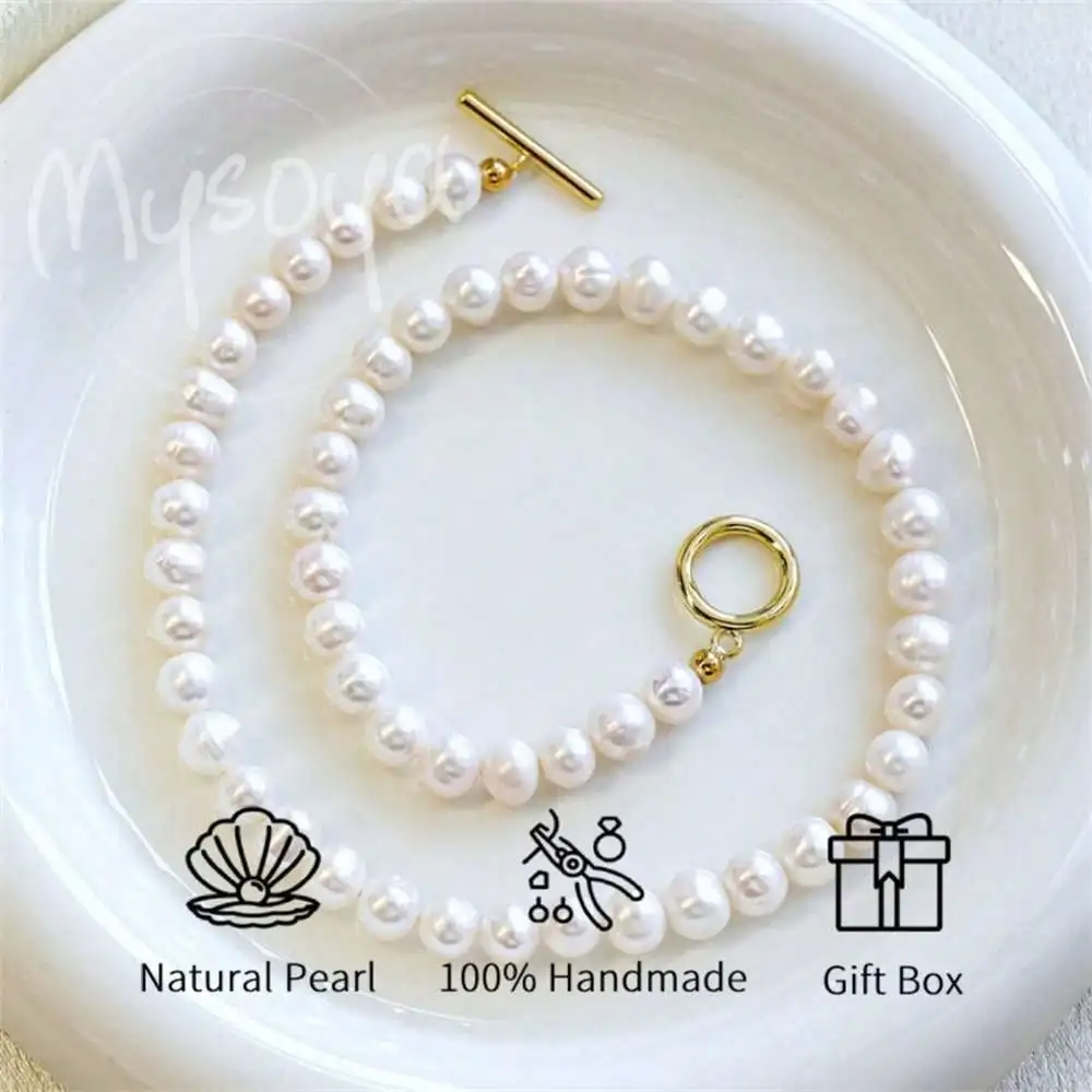 MYSOYA ожерелье из белого пресноводного жемчуга 6-7 мм жемчуг подарочная коробка подарок для нее свадебные украшения подарок на Рождество, день рождения, Новый год
MYSOYA ожерелье из белого пресноводного жемчуга 6-7 мм жемчуг подарочная коробка подарок для нее свадебные украшения подарок на Рождество, день рождения, Новый год