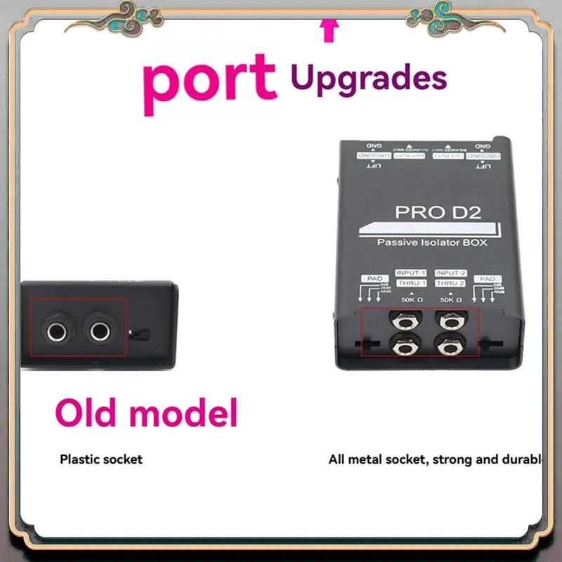 Durable Audio Isolator Passive Isolator BOX Permalloy Isolator Current Sound Noise Mixer
Durable Audio Isolator Passive Isolator BOX Permalloy Isolator Current Sound Noise Mixer
