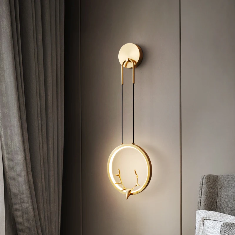 All copper wall lamp bedroom light luxury design sense Internet celebrity creative 2023 new living room TV background wall
All copper wall lamp bedroom light luxury design sense Internet celebrity creative 2023 new living room TV background wall