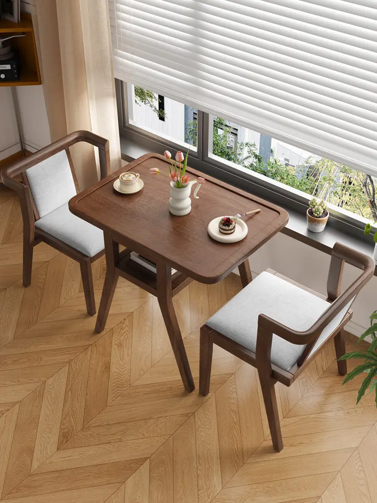 Solid Wood Balcony Table and Chair Combination, Small-sized Household Three Piece Set, Replacing Small Dining Table
Solid Wood Balcony Table and Chair Combination, Small-sized Household Three Piece Set, Replacing Small Dining Table