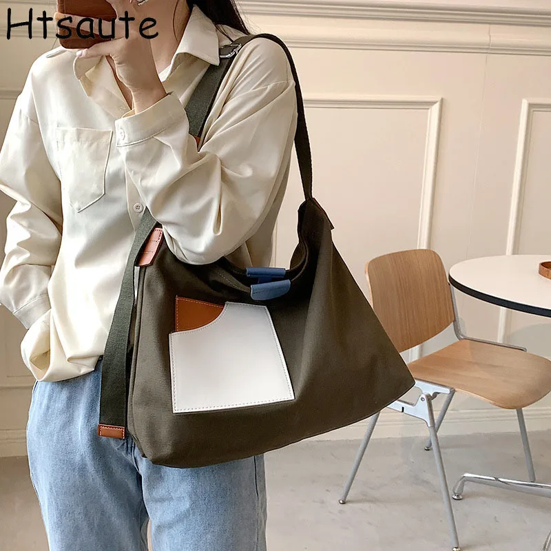 Vintage Canvas Messenger Bag Patchwork Retro Tote Large Capacity Shoulder Bags Women's Casual Handbag & Tote Hobo Purse bolasa
Vintage Canvas Messenger Bag Patchwork Retro Tote Large Capacity Shoulder Bags Women's Casual Handbag & Tote Hobo Purse bolasa