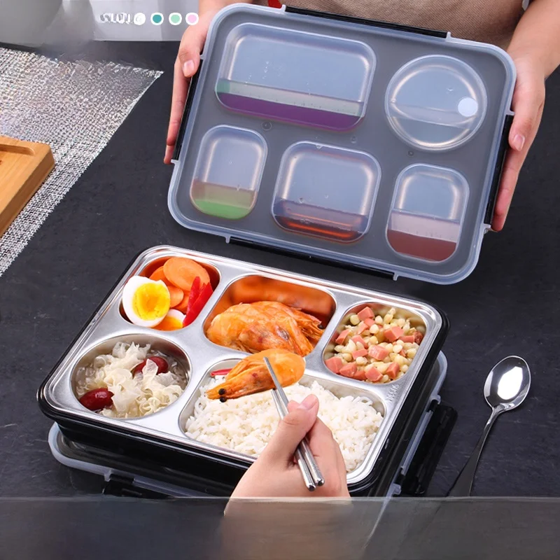 304 Stainl Steel Insulated Lunch Box Adult Simple Dining Tray with Cover Meal Box Partitioned Bento Box for Students And A...
304 Stainl Steel Insulated Lunch Box Adult Simple Dining Tray with Cover Meal Box Partitioned Bento Box for Students And A...