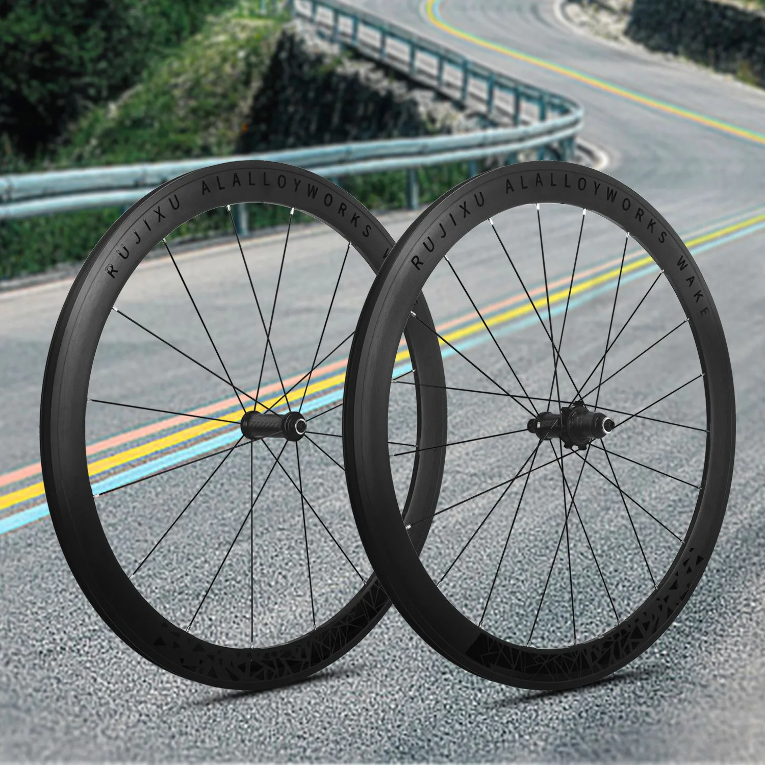 Rujixu 700C ultra-light 6 Pawls road wheel V brake double rim aluminum alloy depth 30/40/50mm wheelset Carbon fiber tube hub
Rujixu 700C ultra-light 6 Pawls road wheel V brake double rim aluminum alloy depth 30/40/50mm wheelset Carbon fiber tube hub