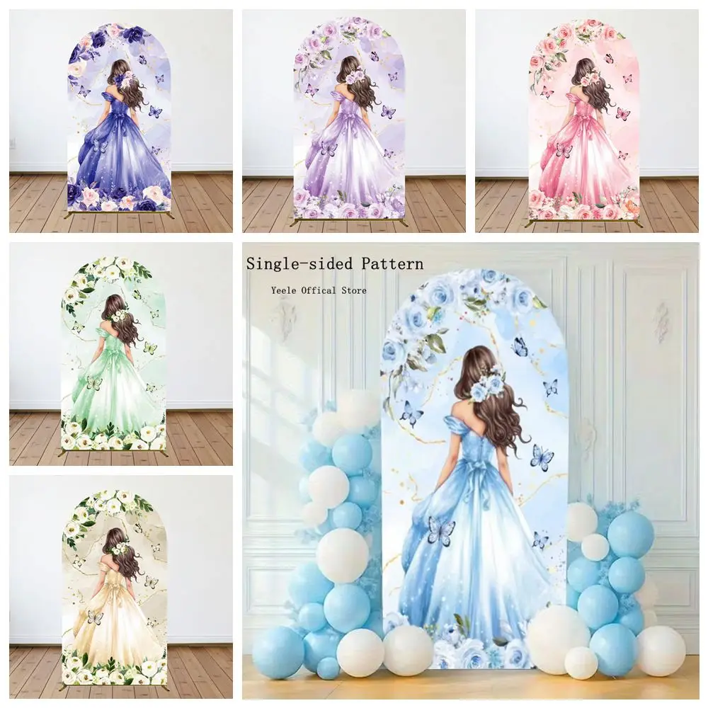 Flowers Butterfly Princess Portrait Arch Backdrop Cover Dress Girls Birthday Party Decoration Elastic Fabric Arched Background
Flowers Butterfly Princess Portrait Arch Backdrop Cover Dress Girls Birthday Party Decoration Elastic Fabric Arched Background