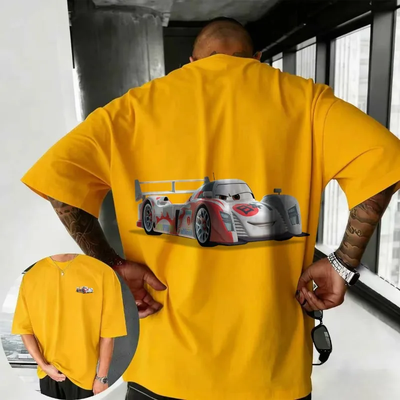 2025-26 Summer Disney Cars Lightning McQueen Cartoon Pattern 100% Cotton Printed T-shirt Comfortable Breathable Men's Clothing
2025-26 Summer Disney Cars Lightning McQueen Cartoon Pattern 100% Cotton Printed T-shirt Comfortable Breathable Men's Clothing