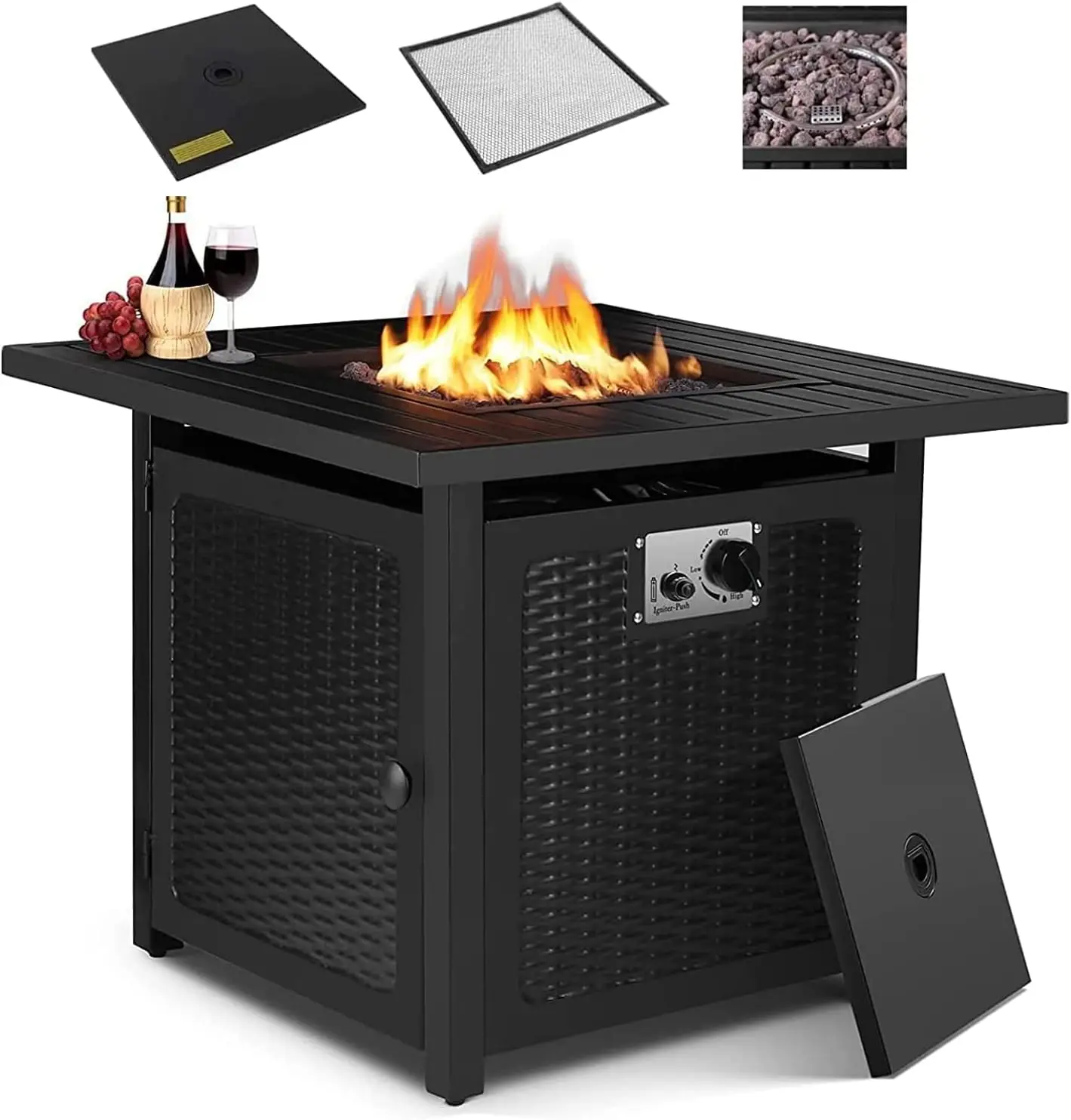 AthLike 30" Propane Fire Pit Table, 50,000 BTU Gas Square Fire Bowl,2 in 1 Outdoor Fireplace w/CSA-Certified, fire pit outdoor
AthLike 30" Propane Fire Pit Table, 50,000 BTU Gas Square Fire Bowl,2 in 1 Outdoor Fireplace w/CSA-Certified, fire pit outdoor