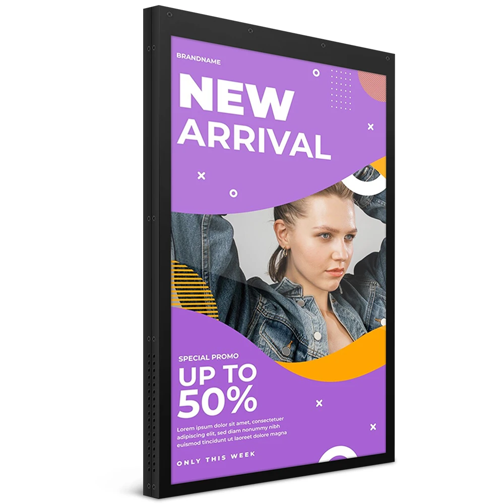High Quality 43 49 55 Inch Window Display Double Sided Ceiling Floor Standing Digital Signage Displays Screen For Advertising
High Quality 43 49 55 Inch Window Display Double Sided Ceiling Floor Standing Digital Signage Displays Screen For Advertising
