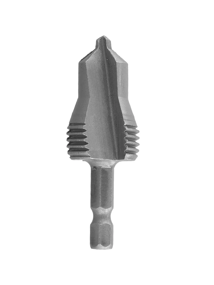 1pc 3-in-1 Three-Blade Thread Drill Bit Tapping Drilling Expansion 4/6 Point 1inch PPR Step Drill Bits For Pipe Repair Drilling
1pc 3-in-1 Three-Blade Thread Drill Bit Tapping Drilling Expansion 4/6 Point 1inch PPR Step Drill Bits For Pipe Repair Drilling