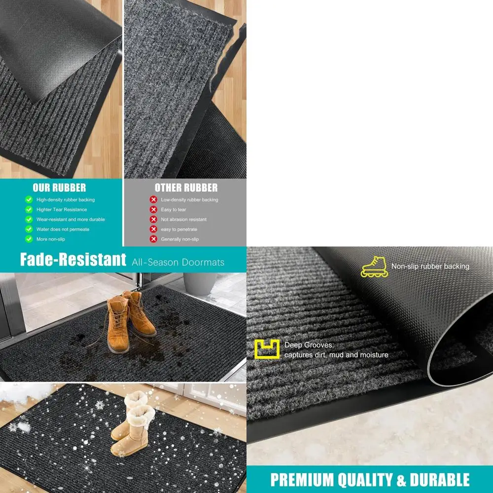 Durable 3x4' Door Mat with Non-Slip Backing for Indoor and Outdoor Use - Stain and Fade Resistant, Suitable for Entryways and Co
Durable 3x4' Door Mat with Non-Slip Backing for Indoor and Outdoor Use - Stain and Fade Resistant, Suitable for Entryways and Co