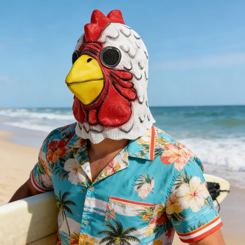 Маска петуха Hotline Miami Richard, маска с забавным животным для косплея, белая маска петуха, реквизит для вечеринки на Хэллоуин, латексная маска для взрослых
Маска петуха Hotline Miami Richard, маска с забавным животным для косплея, белая маска петуха, реквизит для вечеринки на Хэллоуин, латексная маска для взрослых