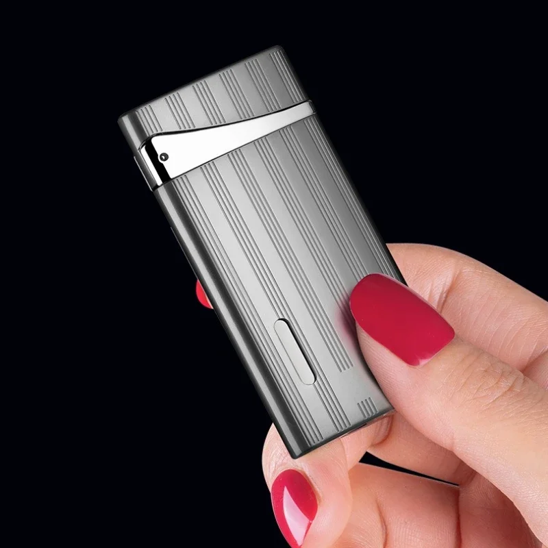 2025 Metal Lightweight and Thin Visual Vent Window Straight Inflatable Lighter, Powerful Windproof Flame Cigarette Accessories
2025 Metal Lightweight and Thin Visual Vent Window Straight Inflatable Lighter, Powerful Windproof Flame Cigarette Accessories