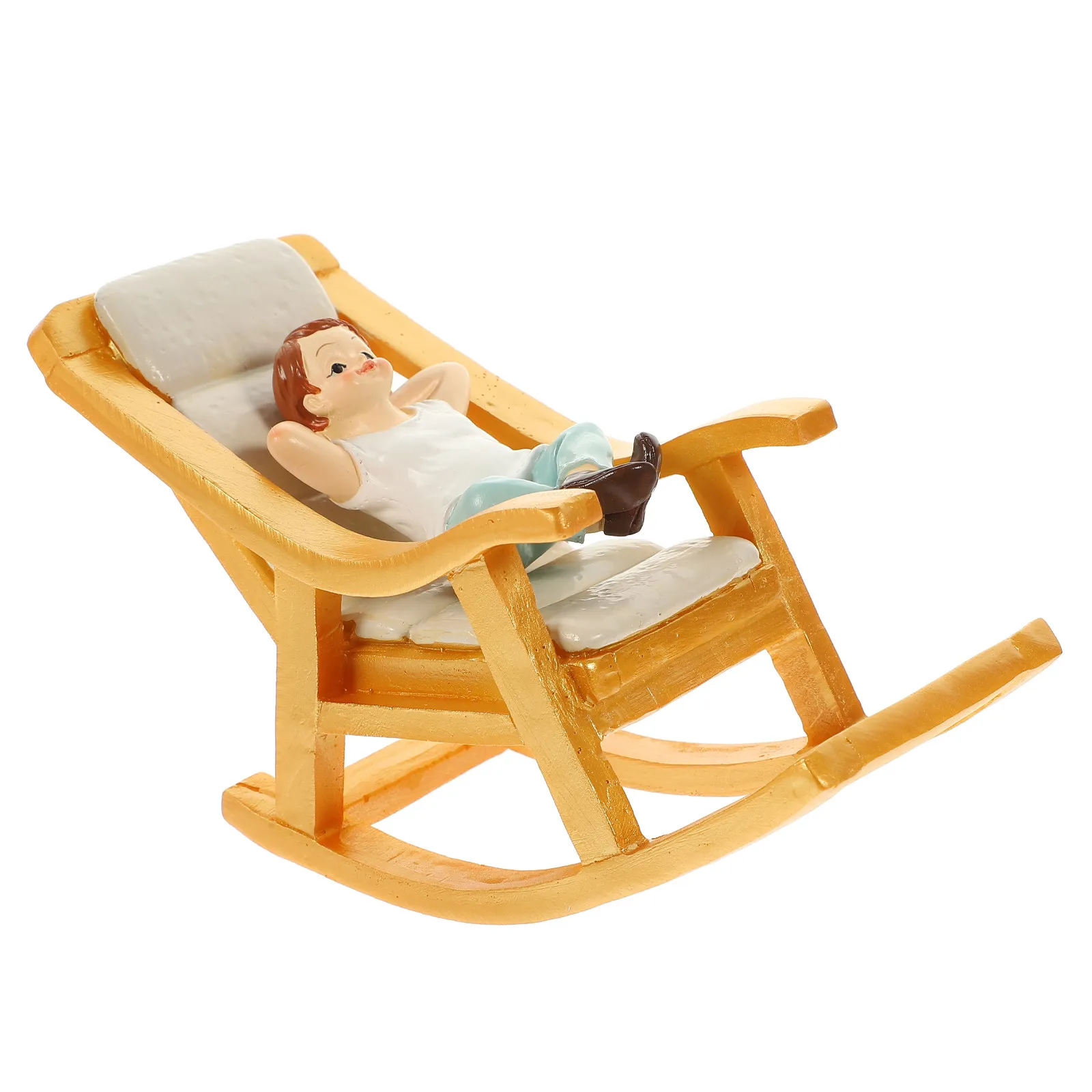 Miniature Rocking-Chair Resin Decoration Vintage Mini House Furniture Desktop Micro Landscape Photography Prop Ornament
Miniature Rocking-Chair Resin Decoration Vintage Mini House Furniture Desktop Micro Landscape Photography Prop Ornament