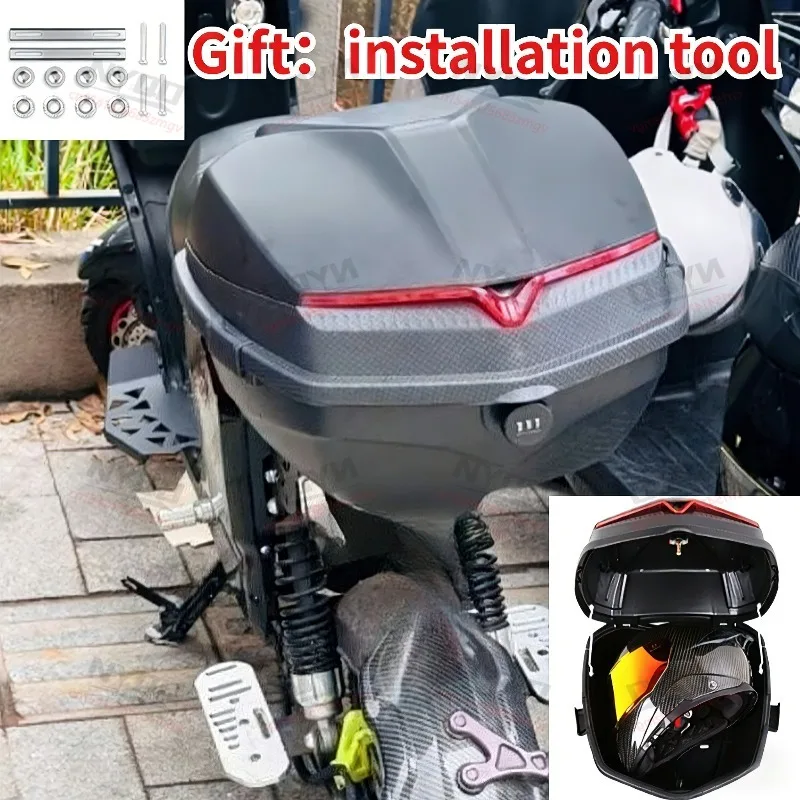 Universal Motorcycle & Electric Vehicle Rear Box, Thickened Large Capacity ABS Wear-resistant Drop-resistant Waterproof Top Box
Universal Motorcycle & Electric Vehicle Rear Box, Thickened Large Capacity ABS Wear-resistant Drop-resistant Waterproof Top Box