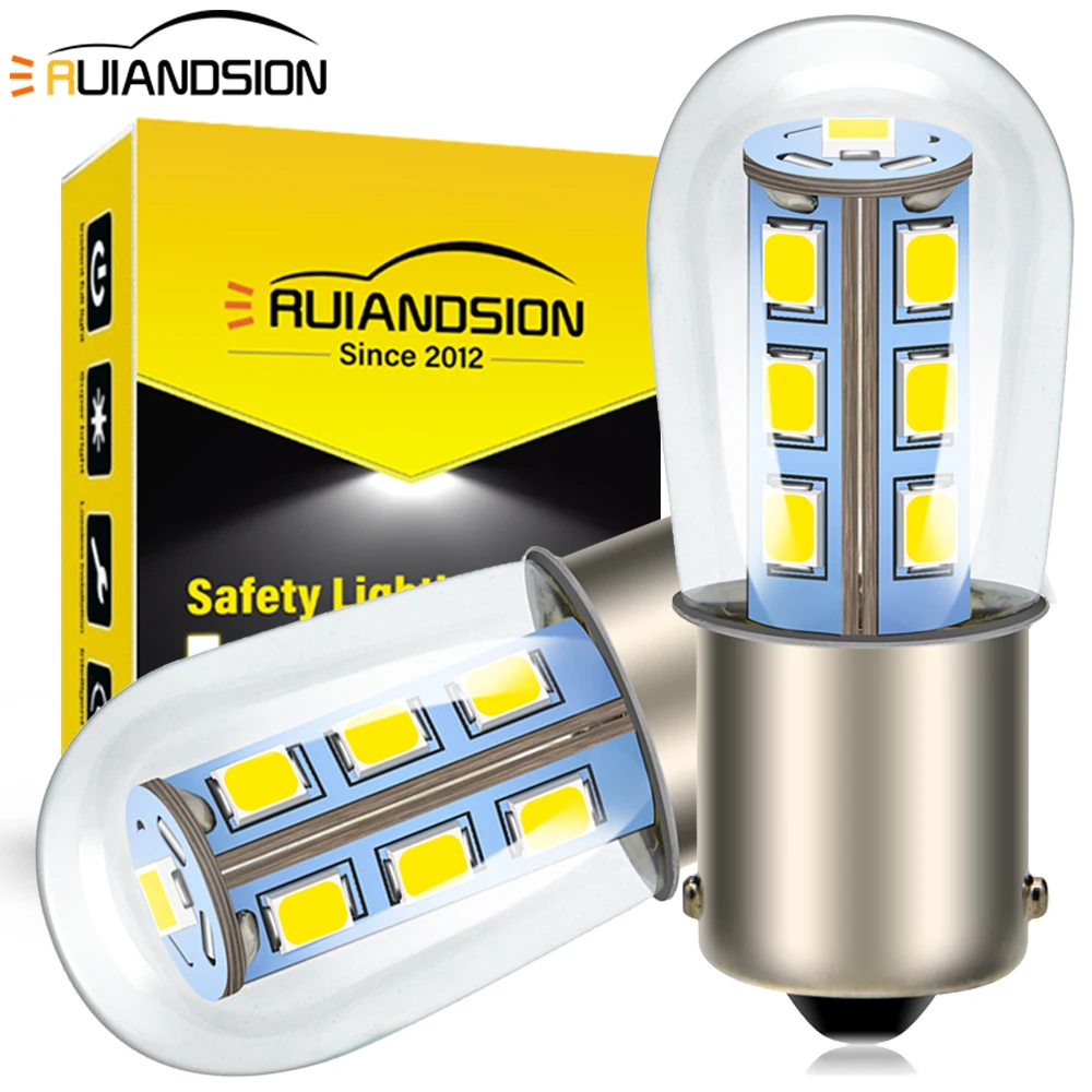 2PCS 1156 BA15S LED Signal Lamp BA15D Led Lamp Car Warning Bulb DRL Light AC/DC 6V Car Brake Lights 6000K Auxiliary Driving Lamp
2PCS 1156 BA15S LED Signal Lamp BA15D Led Lamp Car Warning Bulb DRL Light AC/DC 6V Car Brake Lights 6000K Auxiliary Driving Lamp