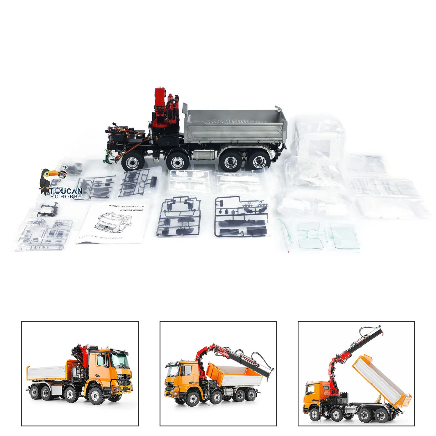 LESU 1/14 3 Ways Crane Dump Truck 3348 8X8 RC Hydraulic Dumper Tipper with Crane Light Sound 2 Speed Transmission Car Vehicle
LESU 1/14 3 Ways Crane Dump Truck 3348 8X8 RC Hydraulic Dumper Tipper with Crane Light Sound 2 Speed Transmission Car Vehicle