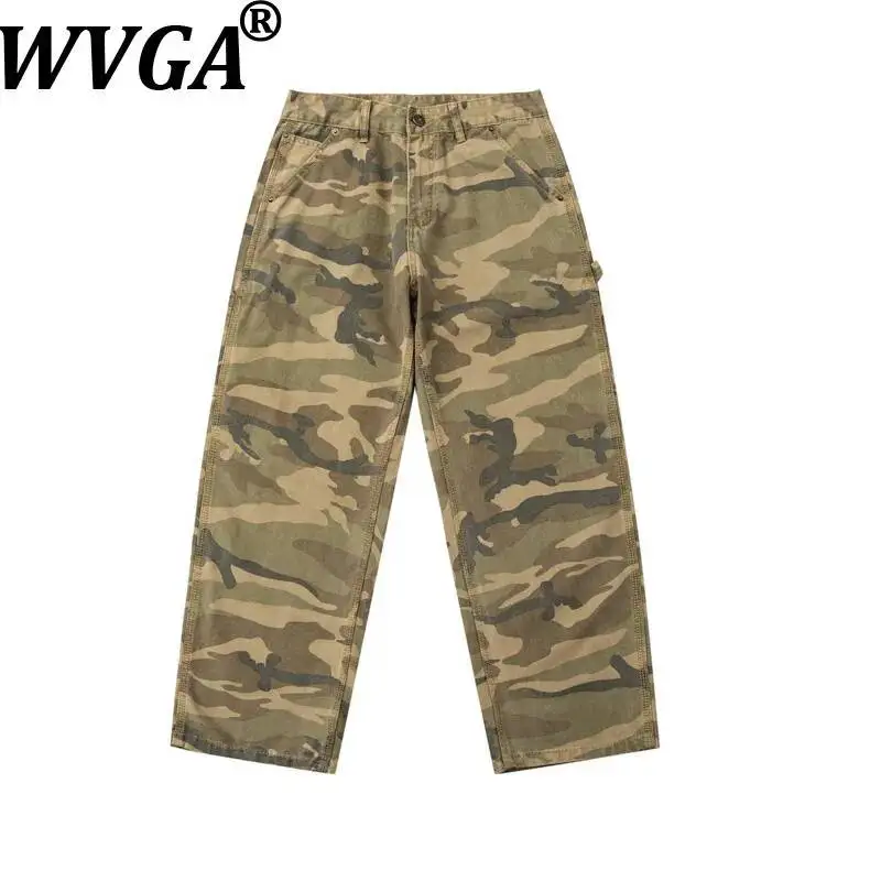 WVGA Spring Summer New Men Streetwear Camouflage Trendy Cargo Pants Niche Chic Casual Vintage Loose Straight Trousers Ins W24507
WVGA Spring Summer New Men Streetwear Camouflage Trendy Cargo Pants Niche Chic Casual Vintage Loose Straight Trousers Ins W24507