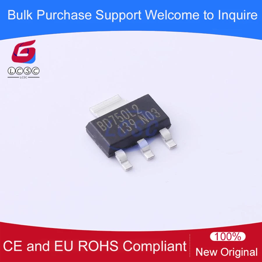10pieces/Pack BD750L2FP3-CE2 Ultra Low Quiescent Current LDO 5V Positive Fixed Voltage Regulators Linear SOT-223 IC Chip BD750L2
10pieces/Pack BD750L2FP3-CE2 Ultra Low Quiescent Current LDO 5V Positive Fixed Voltage Regulators Linear SOT-223 IC Chip BD750L2
