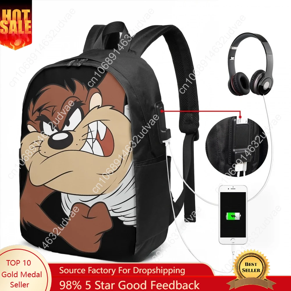 Funny Graphic print TAZ spinning fast USB Charge Backpack Men School Bags Women Bag Travel Laptop bag
Funny Graphic print TAZ spinning fast USB Charge Backpack Men School Bags Women Bag Travel Laptop bag