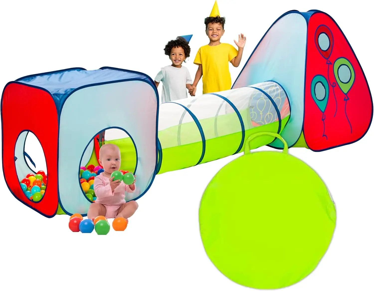 3-Piece Pop-Up Play Tent with Tunnels for Kids, Indoor & Outdoor Fun Gift for Toddlers
3-Piece Pop-Up Play Tent with Tunnels for Kids, Indoor & Outdoor Fun Gift for Toddlers