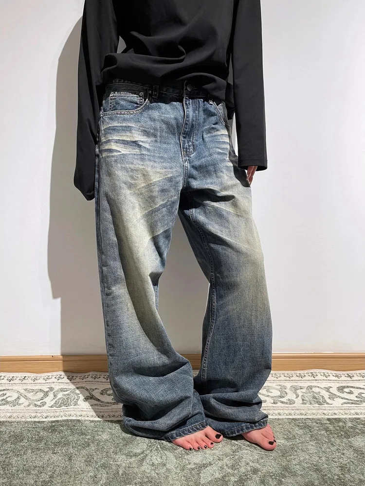 Men's Jeans Straight Leg Micro Flared mid Waist Vintage American High Street Spring Autumn Casual Denim Pants
Men's Jeans Straight Leg Micro Flared mid Waist Vintage American High Street Spring Autumn Casual Denim Pants