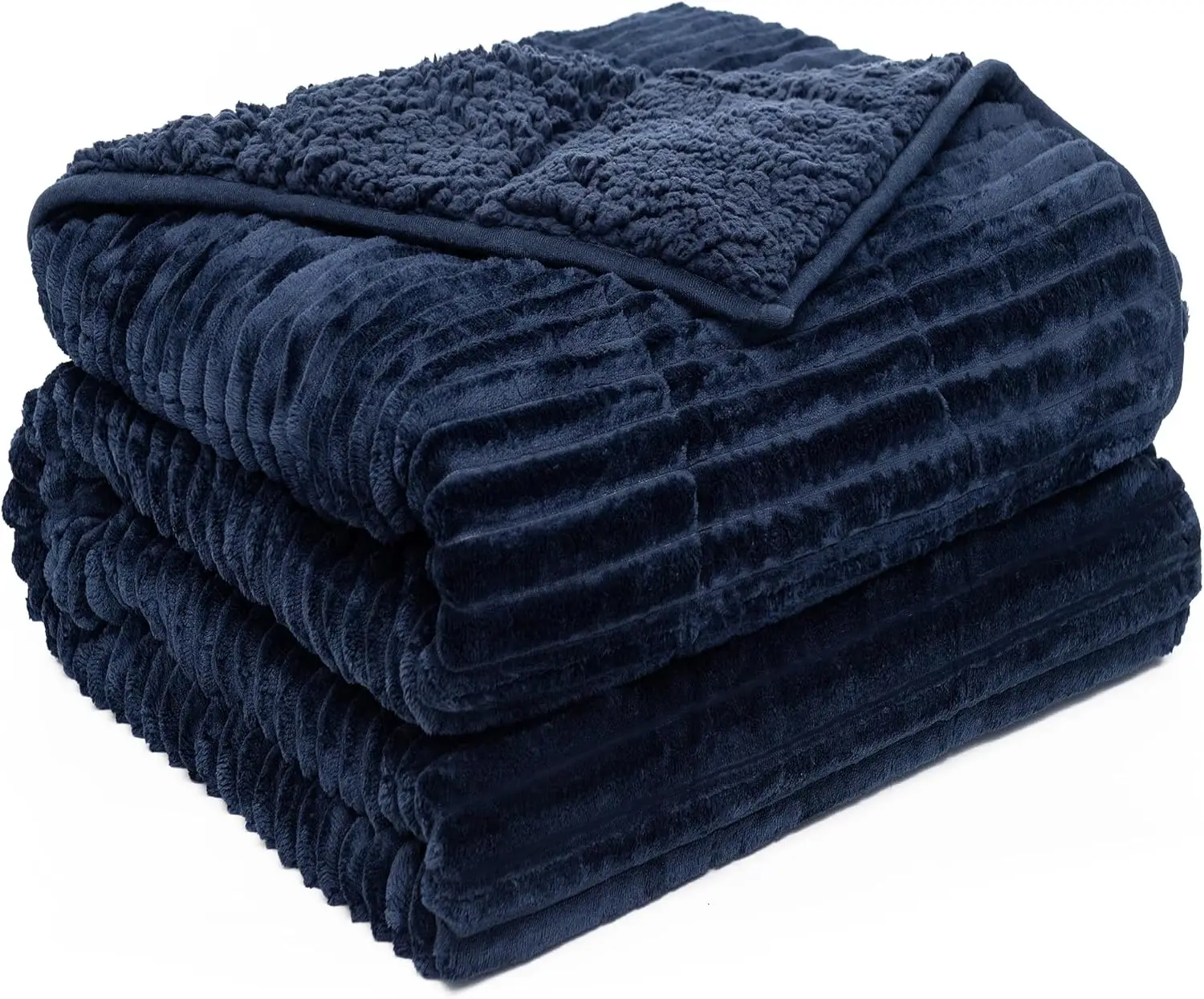 15 lbs Weighted Blanket with Sherpa Fleece, Ribbed Stripes for Adults, Cozy Warm Dual Sided Blanket 60x80 Inches
15 lbs Weighted Blanket with Sherpa Fleece, Ribbed Stripes for Adults, Cozy Warm Dual Sided Blanket 60x80 Inches