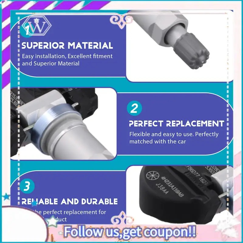 Простой в использовании 4 шт. автомобильный датчик TPMS 4H23-1A159-AB для Range Rover Sport LR3 LR2 датчик давления в шинах система мониторинга
Простой в использовании 4 шт. автомобильный датчик TPMS 4H23-1A159-AB для Range Rover Sport LR3 LR2 датчик давления в шинах система мониторинга