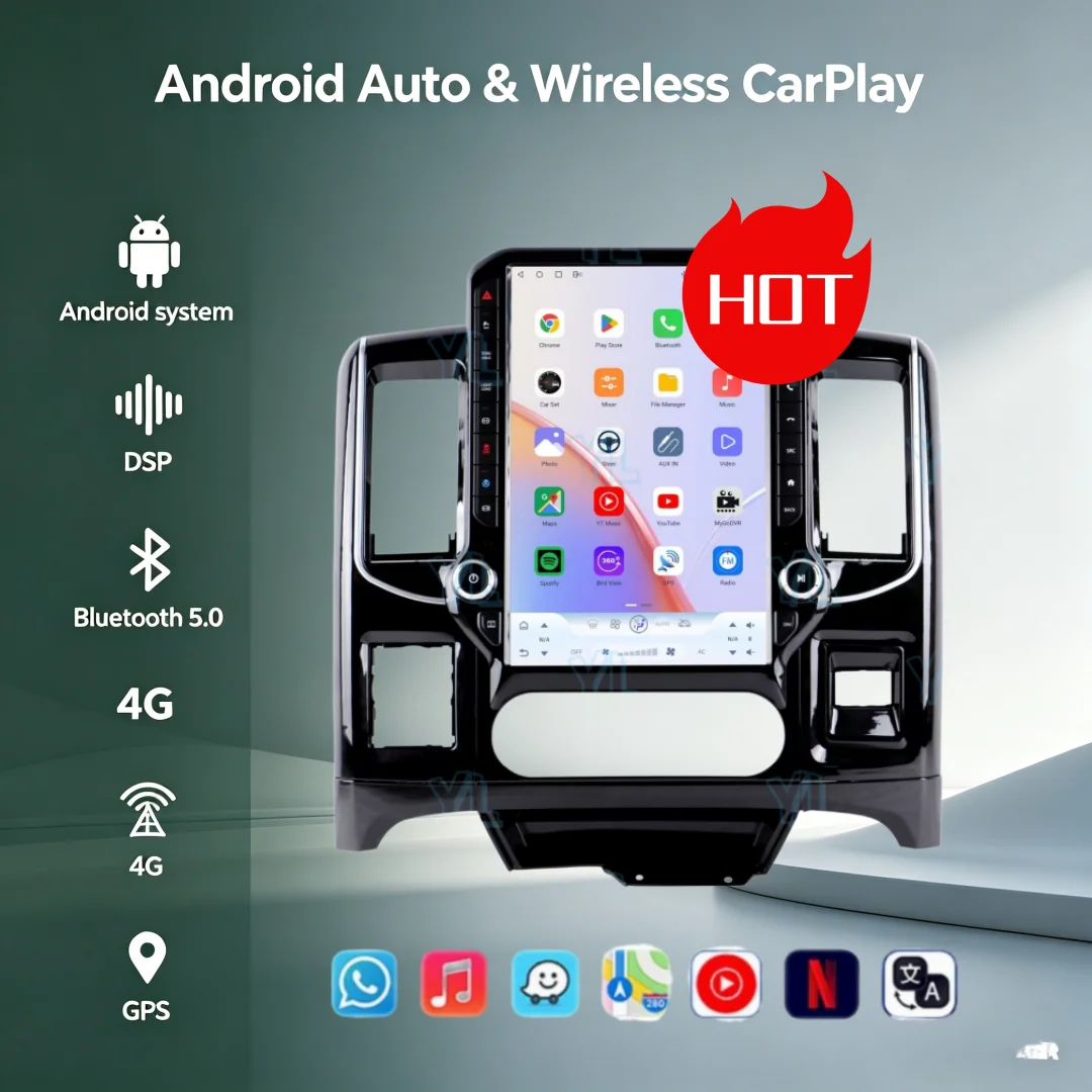 ym 14.5inch Car radio multimedia player For Dodge RAM 1500 2500 2008-2012 GPS navigation Android auto Carplay 4G Wifi Head Unit
ym 14.5inch Car radio multimedia player For Dodge RAM 1500 2500 2008-2012 GPS navigation Android auto Carplay 4G Wifi Head Unit