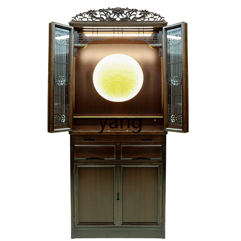 LTT solid wood new Chinese Buddhist shrine with door Buddhist cabinet offering platform household shrine
LTT solid wood new Chinese Buddhist shrine with door Buddhist cabinet offering platform household shrine