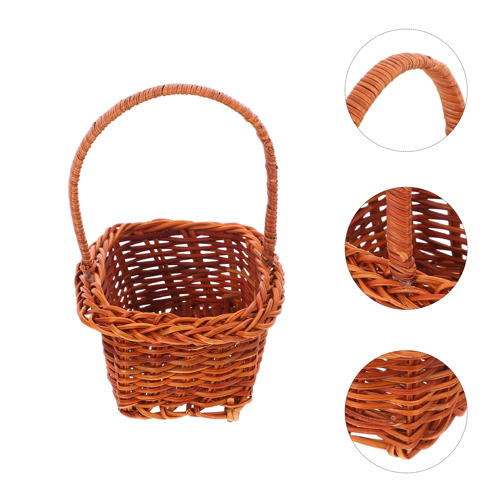 Mini Shopping Basket Little with Handle Harvest Baskets Girl Woven Rattan Flower
Mini Shopping Basket Little with Handle Harvest Baskets Girl Woven Rattan Flower
