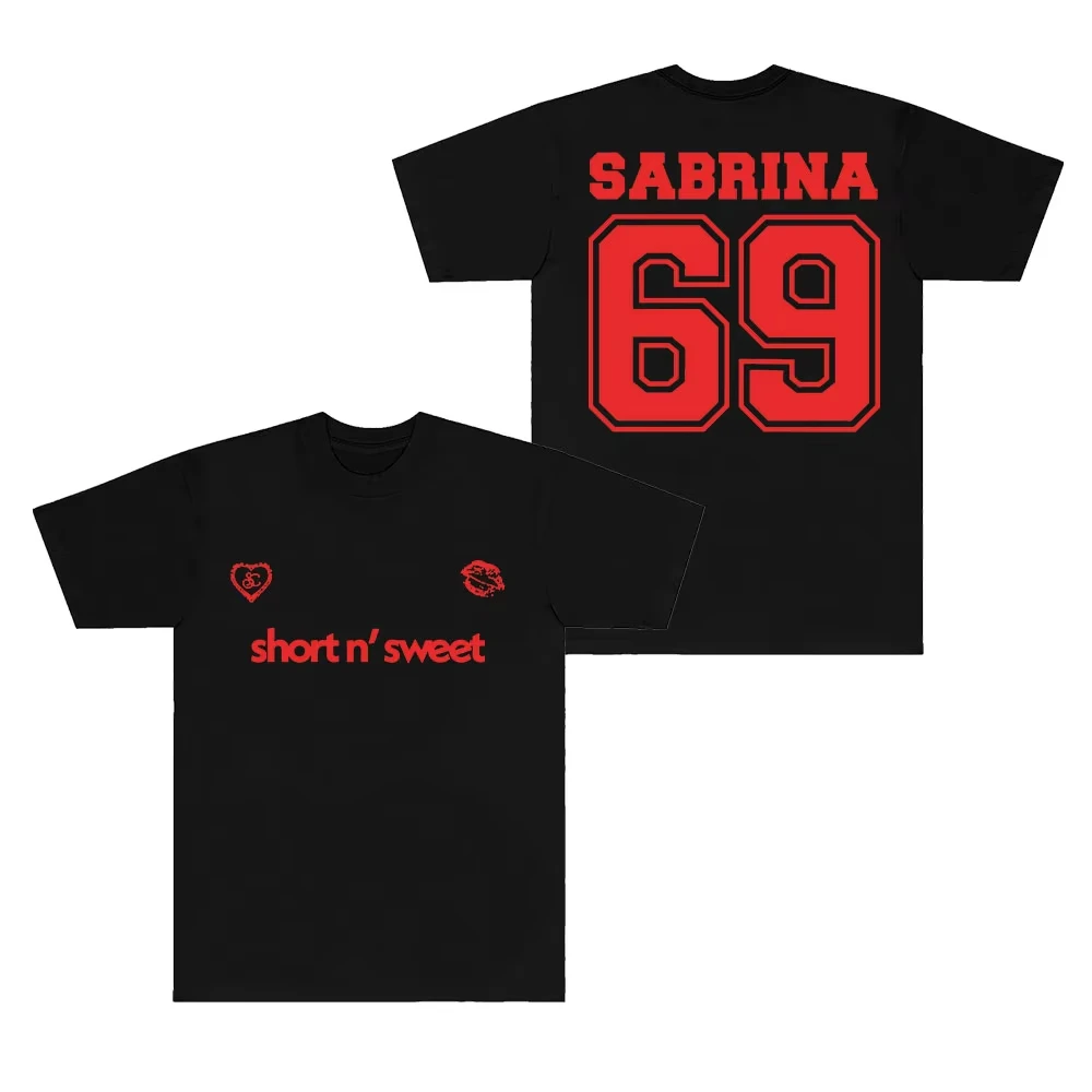 Sabrina Carpenter 69 Logo T-Shirts Short N' Sweet 2025 Merch Women Men Fashion Crewneck Luxury Short Sleeve Fashion Tee
Sabrina Carpenter 69 Logo T-Shirts Short N' Sweet 2025 Merch Women Men Fashion Crewneck Luxury Short Sleeve Fashion Tee