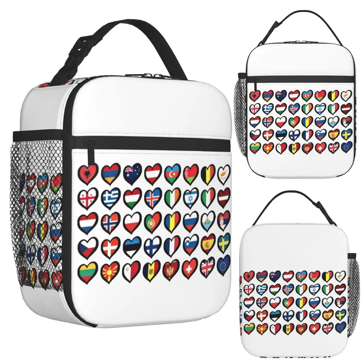 Eurovision Song Contest Flags Hearts Insulated Lunch Bag for Women Picnic Storage Food Boxes Cooler Thermal Lunch Box Tote
Eurovision Song Contest Flags Hearts Insulated Lunch Bag for Women Picnic Storage Food Boxes Cooler Thermal Lunch Box Tote