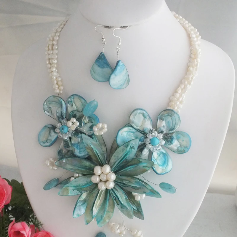 New Fashion Style Wrap Style Woman Necklace Strands Necklace Set With Shell Flower 20"
New Fashion Style Wrap Style Woman Necklace Strands Necklace Set With Shell Flower 20"