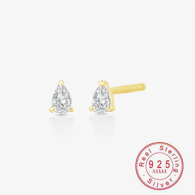 Серьги-гвоздики из стерлингового серебра 925 пробы с позолотой и цирконами в форме капли воды для женщин, сверкающие, минималистичные, для повседневной носки, ювелирный подарок
Серьги-гвоздики из стерлингового серебра 925 пробы с позолотой и цирконами в форме капли воды для женщин, сверкающие, минималистичные, для повседневной носки, ювелирный подарок