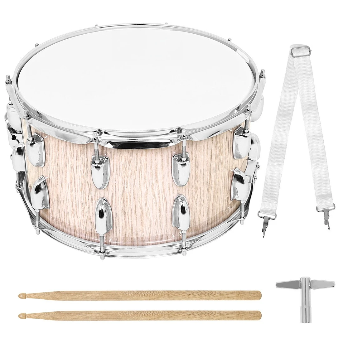 Hooqu 14 × 8 Inch Ten Drum Ears Small Snare Drum for Primary and Secondary School Students Snare Drum Adult
Hooqu 14 × 8 Inch Ten Drum Ears Small Snare Drum for Primary and Secondary School Students Snare Drum Adult
