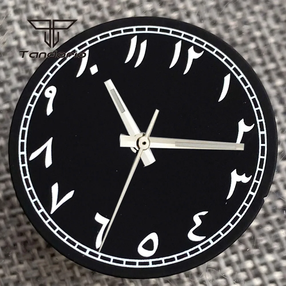 29mm Black Automatic Watch Dial Face Classic Hands Set Luminous Wristwatch Parts Fit NH35 NH36 ETA2824 PT5000 Miyota82 Movement
29mm Black Automatic Watch Dial Face Classic Hands Set Luminous Wristwatch Parts Fit NH35 NH36 ETA2824 PT5000 Miyota82 Movement