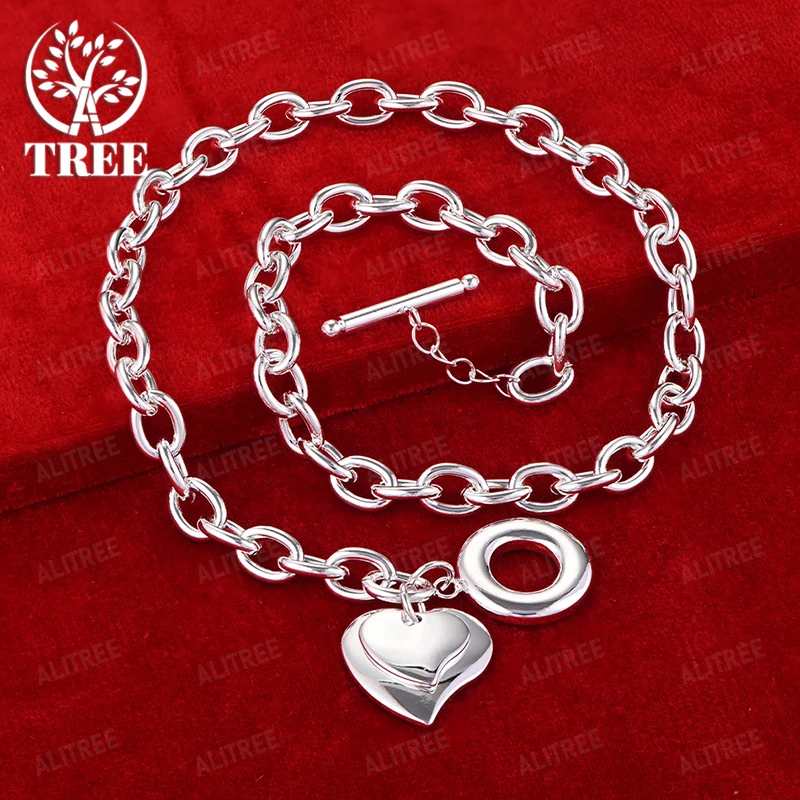 High-Quality 925 Sterling Silver Double Heart Pendant Necklace Fashion Charm Jewelry For Men Women Christmas Party Fine Gifts
High-Quality 925 Sterling Silver Double Heart Pendant Necklace Fashion Charm Jewelry For Men Women Christmas Party Fine Gifts
